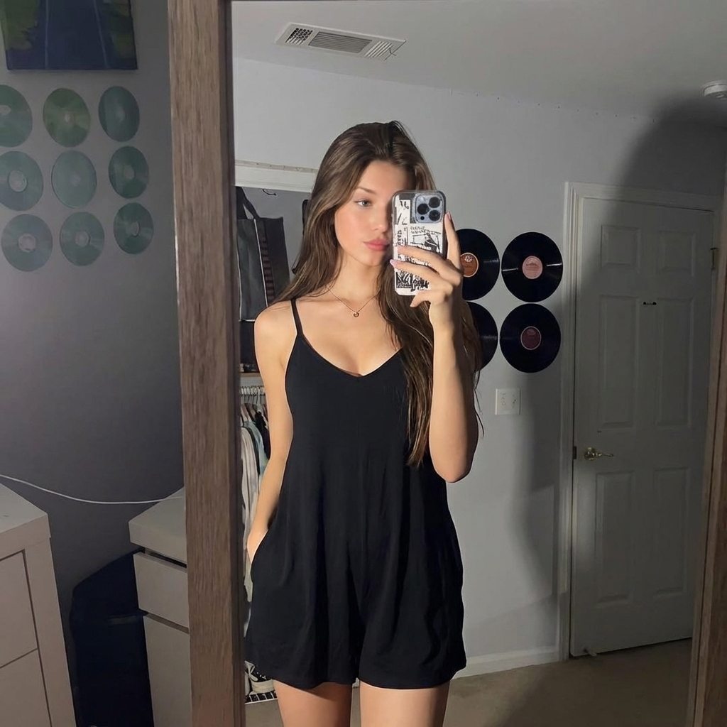 Sleeveless Mini Dress with Shorts