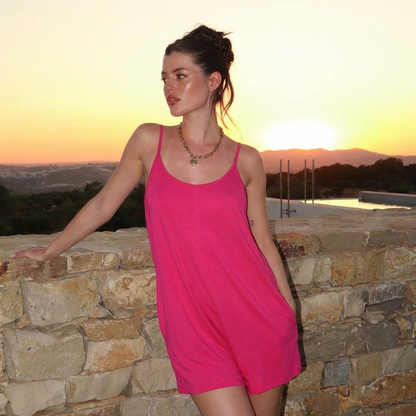 Sleeveless Mini Dress with Shorts