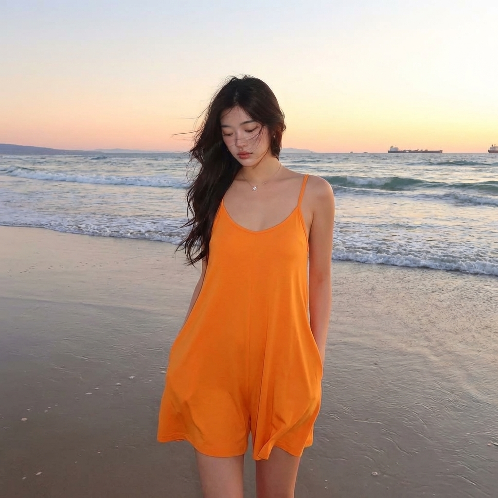 Sleeveless Mini Dress with Shorts