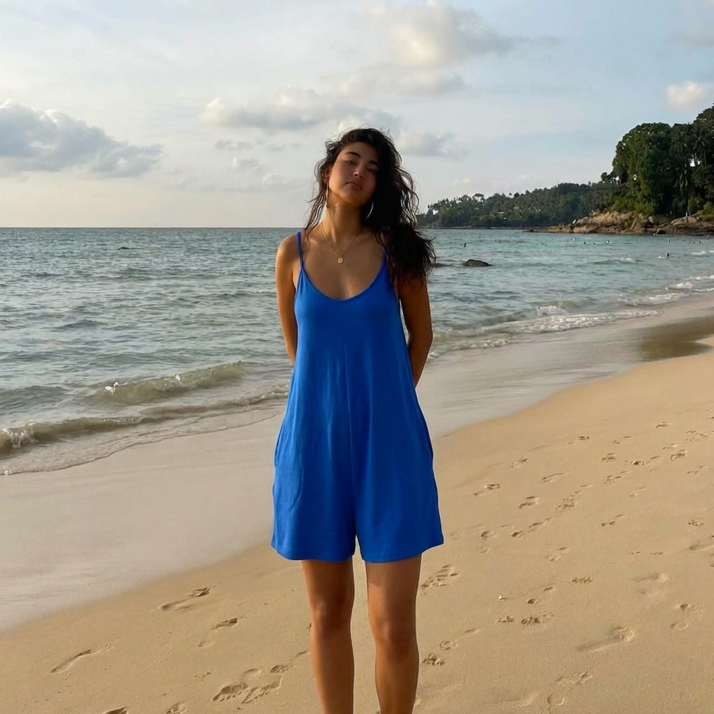 Sleeveless Mini Dress with Shorts