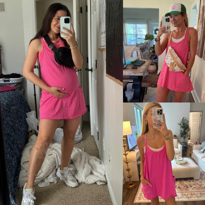 Sleeveless Mini Dress with Shorts